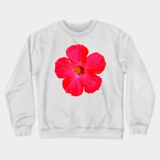 Red Hibiscus Crewneck Sweatshirt